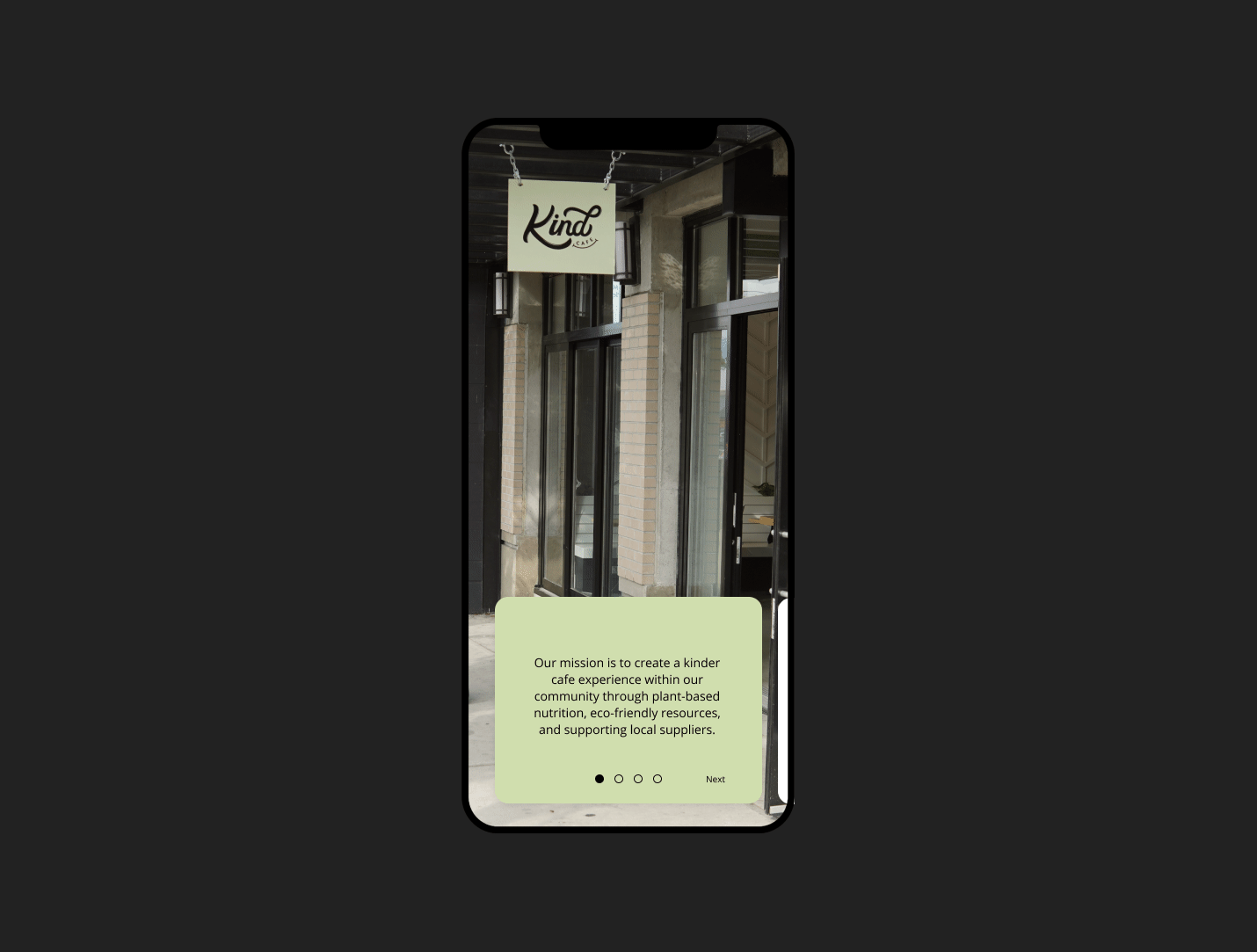 Onboarding into the application