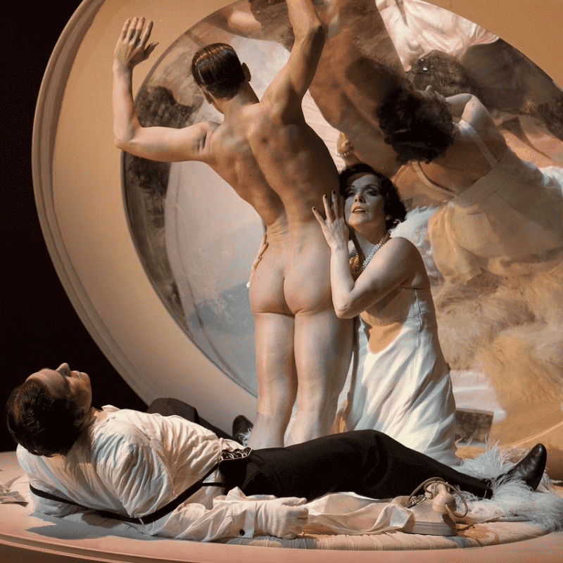 Nouvel Opéra Fribourg cover image: Photo from the 'Powder Her Face' opera performed in 2008 at London's Royal Opera House